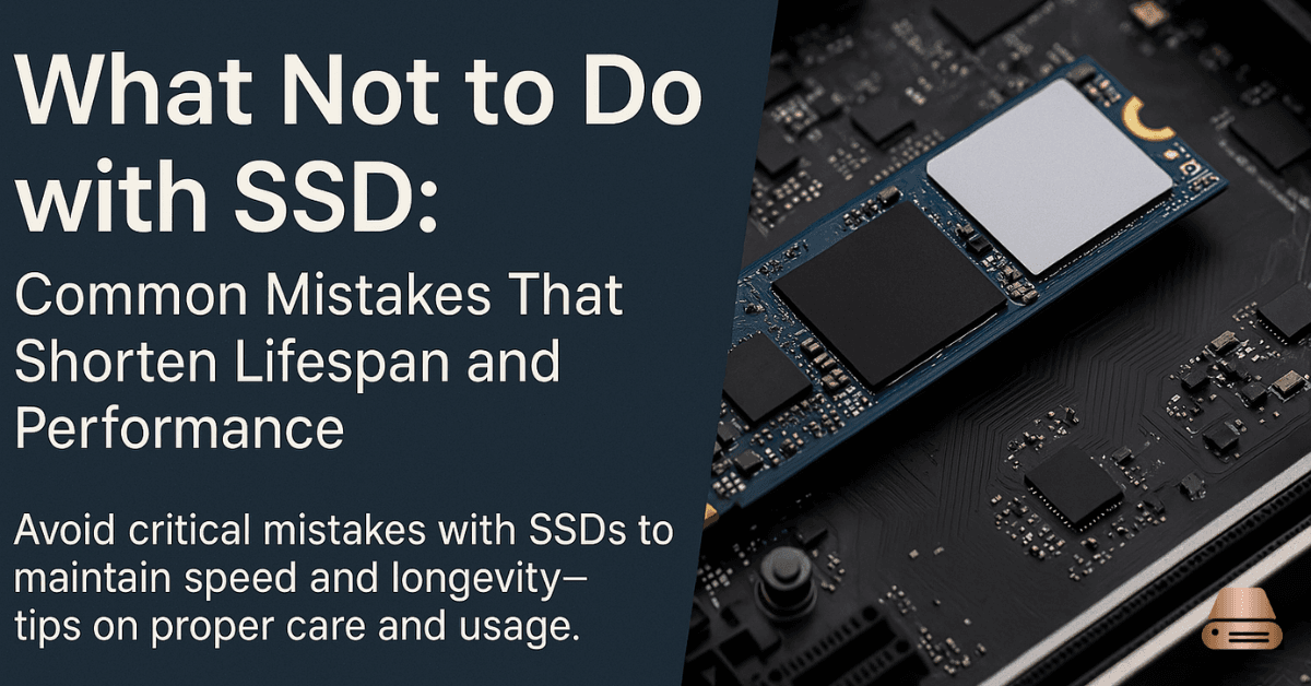 what not to do with ssd